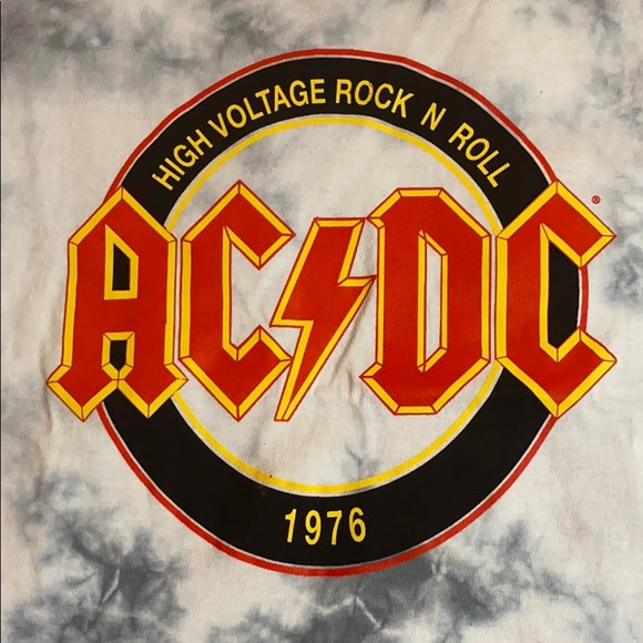 Shirts & Tops | Acdc Tiedye Tee | Poshmark